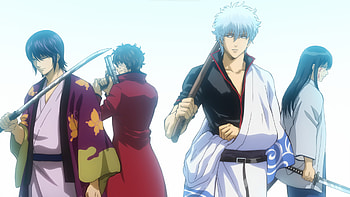 The Four Heavenly Kings, Kotaro Katsura, Gintoki Sakata, Shinsuke Takasugi, Sakamoto Tatsuma, Anime, Gintama HD wallpaper