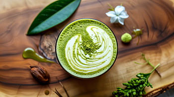 Serene Matcha Bliss - Ultra, matcha, drink, green tea, latte art HD wallpaper
