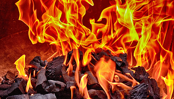 Fire, Bonfire, Coals, Flame, Miscellanea, Miscellaneous HD wallpaper