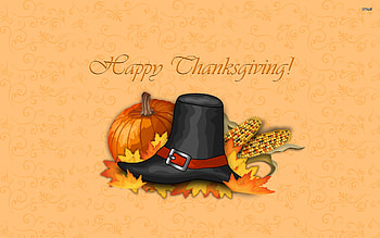 happy thanksgiving day, thanksgiving, abstract, fantasy, hat HD wallpaper