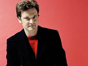 Colin Firth, black, man, red, actor HD wallpaper