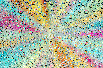 Abstract, Drops, Macro, Multicolored, Motley, Wet, Gradient HD wallpaper