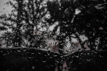 Surface, Drops, Bw, Chb HD wallpaper