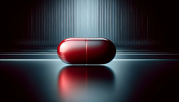 Red Pill Concept Art, red pill, capsule, red, medication HD wallpaper
