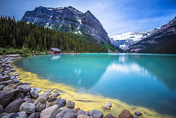 Turquoise Lake, nature, water, lake, mountain HD wallpaper