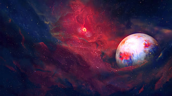 The Planet Protector , planet, space, artist, artwork, digital-art, digital-universe, deviantart HD wallpaper