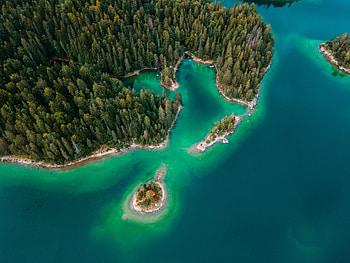 Nature, Sea, View From Above, Coast, Island HD wallpaper
