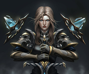 Crystal Aegis — Fantasy Woman Warrior, fantasy, woman warrior HD wallpaper