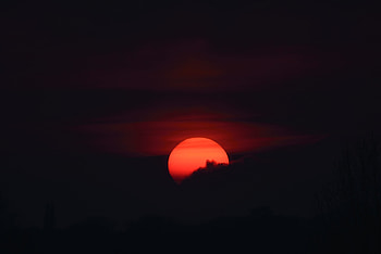 Sunset In Dark Clouds , sunset, clouds, nature HD wallpaper