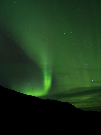 Night, Dark, Aurora Borealis, Northern Lights, Aurora HD phone wallpaper