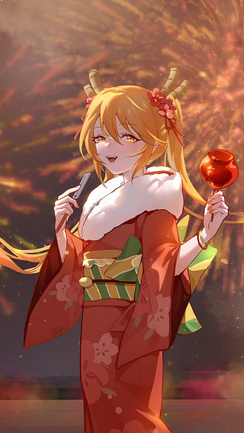 Tohru (Miss Kobayashi's Dragon Maid), Anime, Miss Kobayashi's Dragon Maid HD phone wallpaper