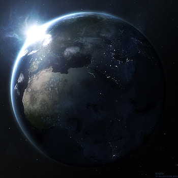 Universe, Shining, Shine, Light, Flash, Planet HD phone wallpaper