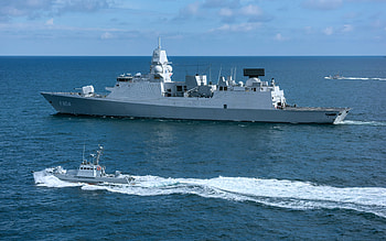 HNLMS De Ruyter, F804, Royal Netherlands Navy, Dutch frigate, Netherlands, warships, frigate at sea HD wallpaper