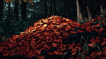 Autumn Bliss: Leaf Pile in, leaf pile, Autumn, autumn leaves, forest, nature HD wallpaper