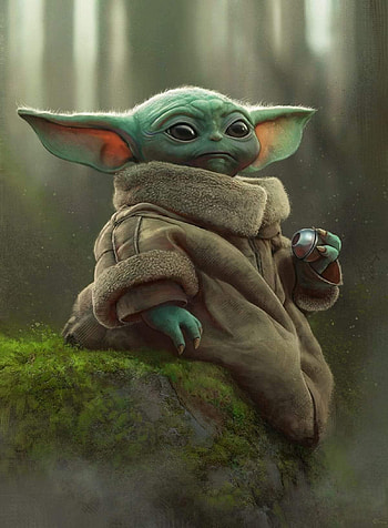 Grogu, eye, head HD phone wallpaper