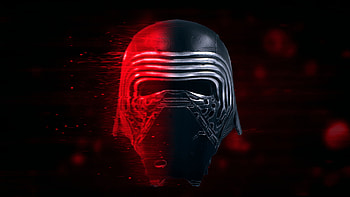Kylo Ren Mask, Intimidating presence, Dark force-wielder, Masked antagonist HD wallpaper