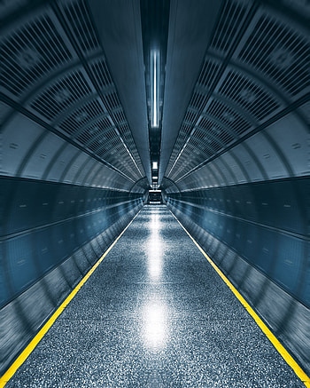 Interior, Building, Miscellanea, Miscellaneous, Corridor, Room, Premises, Symmetry HD phone wallpaper
