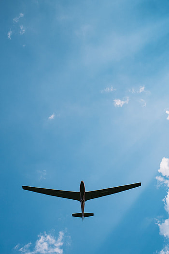 Glider in the sky, Aerial beauty, Flight experience, Gliding HD phone wallpaper
