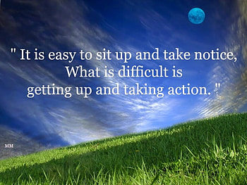 Take Action, Grass, Field, Nature, Quotes, Thoughts, Sky, Words HD wallpaper