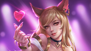Ahri Lol, ahri, league-of-legends, games, artwork, artist, digital-art HD wallpaper