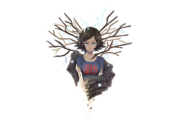 Juri yukawa, minimal, anime girl HD wallpaper