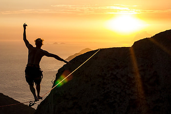 Niklas Winter, Slacklining HD wallpaper