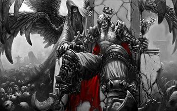 The Angel of Death, angel, magic, fantasy, dark HD wallpaper