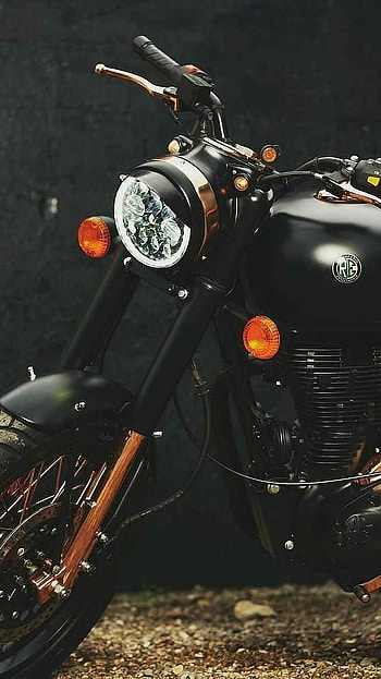 Bullet Bike, Black Bullet Bike, Royal Enfield Bike HD phone wallpaper