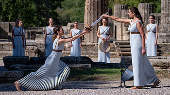 Ancient Olympia, Olympic Flame HD wallpaper