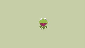 Description: Minimalistic kermit the frog artwork 2 / background in & resolution. HD wallpaper