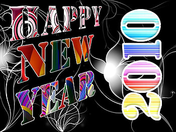 Happy New Year 2 by PSM, hny2010a, happy new year 2010a HD wallpaper