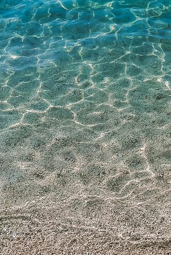 Nature, Water, Pebble, Waves, Glare, Distortion HD phone wallpaper