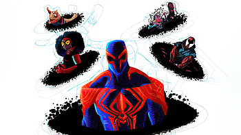 Spiderman Across The Spider Verse X Spot, spider-man-across-the-spider-verse, spiderman, gwen-stacy, miles-morales, spiderman-2099, superheroes, 2023-movies, movies HD wallpaper