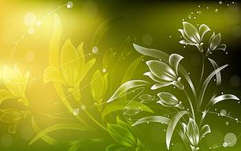 Flowers, summer, skin, yellow, flower, green, texture, luminos HD wallpaper