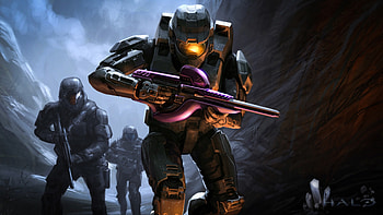 Master Chief by breakage, chief, Master, arche, breakage, halo, carabiner, cliff, odst HD wallpaper