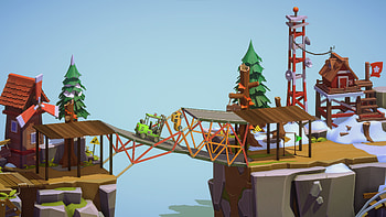 video game, Poly Bridge 3 HD wallpaper