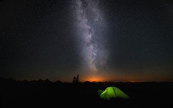 green outdoor camping tent Microsoft Windows Windows 10 HD wallpaper