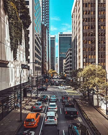 Vancouver bc Canada, sky, car HD phone wallpaper