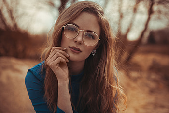 Sunglasses, beautiful, stare, girl model HD wallpaper