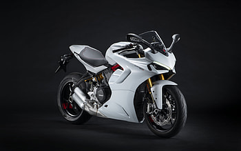 Ducati SuperSport 950, 2022, front view, exterior, new white SuperSport 950, Italian motorcycles, Ducati HD wallpaper
