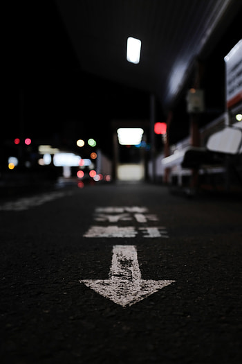 Arrow, Miscellanea, Miscellaneous, Markup, Asphalt, Pointer, Street HD phone wallpaper
