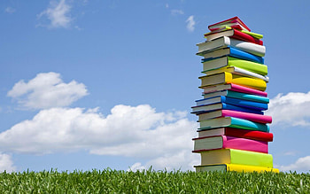 Grass books , Nature's inspiration, Serene reading spot HD wallpaper
