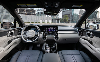 Kia Sorento PHEV, interior, 2022 cars, SUVs, Sorento MQ4, inside view, 2022 Kia Sorento, korean cars, Kia HD wallpaper