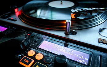 vinyl record, turntable, dj station, music concepts, modern music, modern devices, vinyl HD wallpaper