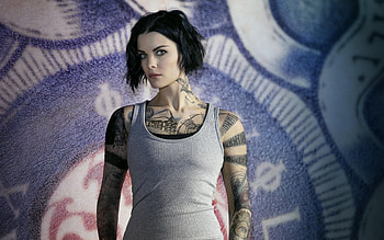 Jaimie Alexander, Look pose, Tattoo, The series HD wallpaper