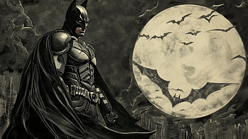 Gothic Batman Moonlight Vigil, Comic, Batman HD wallpaper