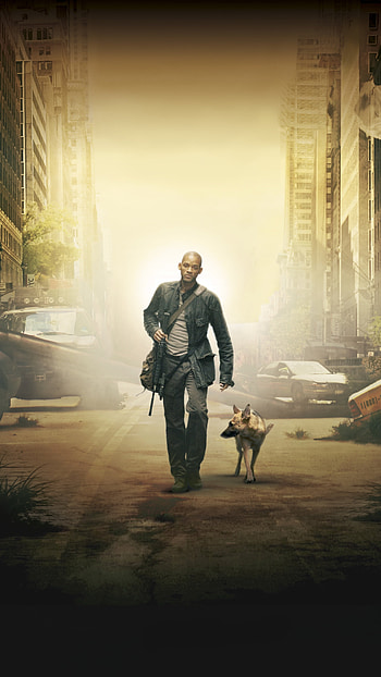 I Am Legend movie, Intriguing narrative, Evocative atmosphere, Will Smith's performance HD phone wallpaper