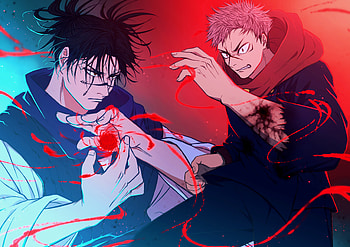 Itadori VS Choso, Choso (Jujutsu Kaisen), Yuji Itadori, Anime, Jujutsu Kaisen HD wallpaper