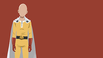 One Punch Man, Saitama, Minimalism, Anime HD wallpaper