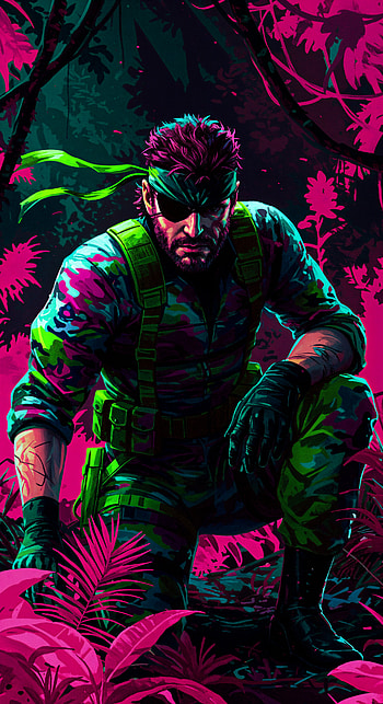 Solid Snake: Bold for Gamers, military, jungle HD phone wallpaper